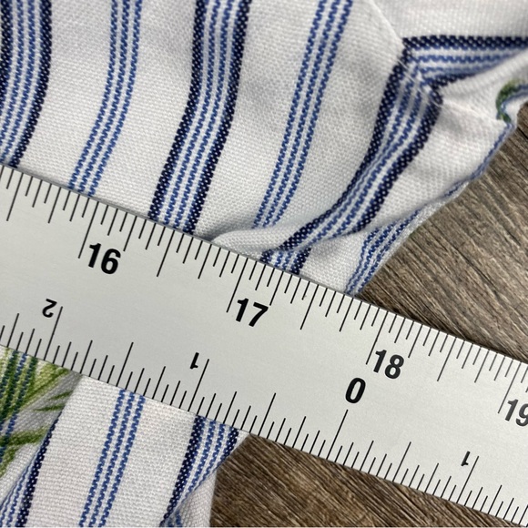 Tommy Bahama Dress Women XS White Floral Boho Tiered Balloon Sleeve Tassel Rayon - Picture 8 of 8